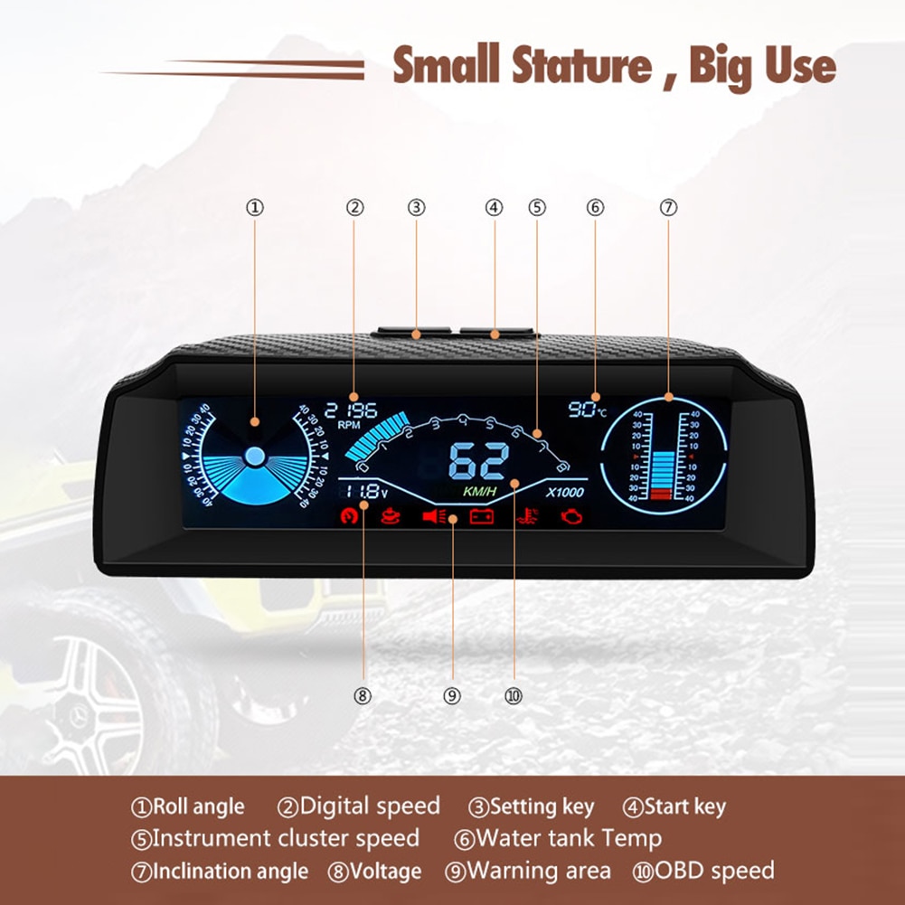 X90 OBD2   ڵ HUD ڵ ƿƮ ġ  ,  浵 Ʈ ӵ PMH KMH